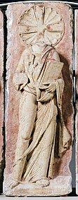 Bildnachweis: Ausschnitt aus: Tympanon von St. Pantaleon, Kln, Museum Schntgen, Inv. Nr. K 118. Foto: Rheinisches Bildarchiv Kln, rba_c005418.
