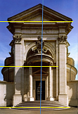 Architektur Proportionen (Bildnachweis: Bildarchiv Kunstgeschichte, L. Helten (Bearbeitung))